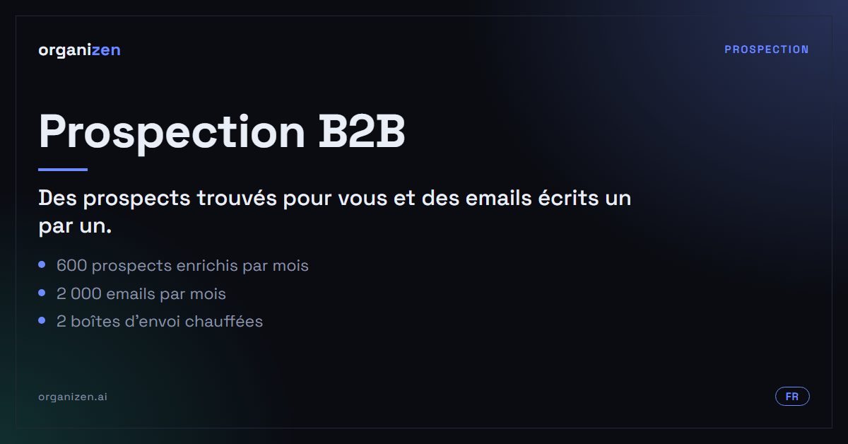 Prospection B2B : prospects et emails