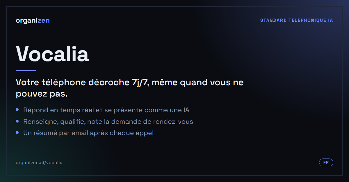 Vocalia, le standard téléphonique IA